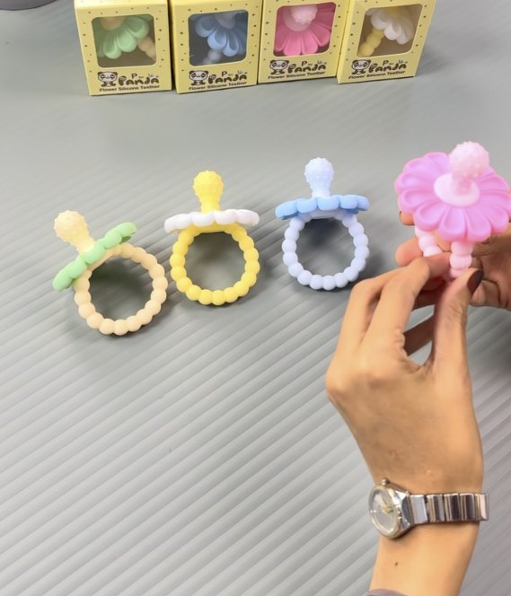 Blossom silicone teethers
